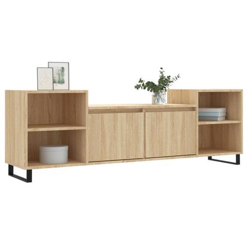 Meuble TV Chêne sonoma 160x35x55 cm Bois d'ingénierie - Photo n°3; ?>