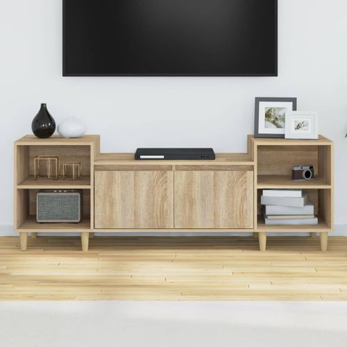 Meuble TV Chêne sonoma 160x35x55 cm Bois d'ingénierie - Photo n°3; ?>