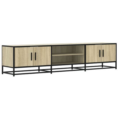 Meuble TV chêne sonoma 180x35x41 cm bois d'ingénierie - Photo n°2; ?>