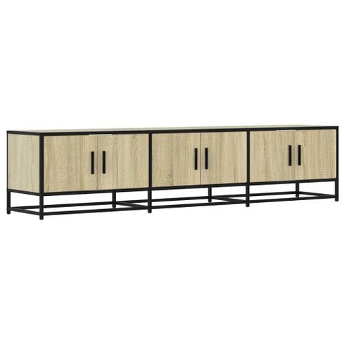 Meuble TV chêne sonoma 180x35x41 cm bois d'ingénierie - Photo n°2; ?>