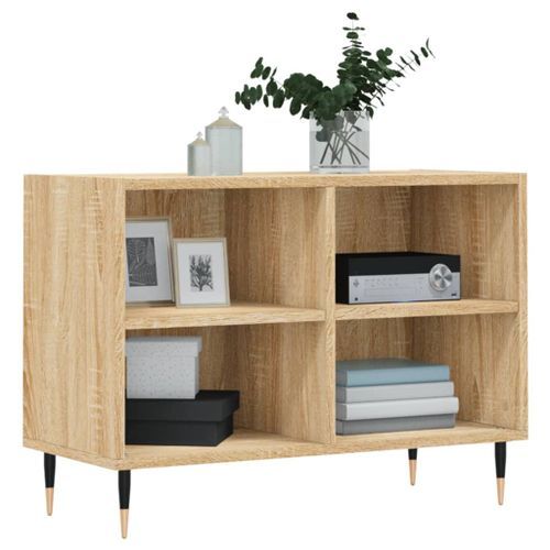 Meuble TV chêne sonoma 69,5 x 30 x 50 cm bois d'ingénierie - Photo n°3; ?>