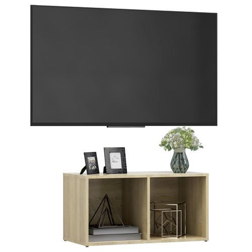 Meuble TV Chêne sonoma 72x35x36,5 cm - Photo n°3; ?>