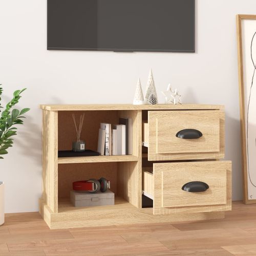 Meuble TV chêne sonoma 73x35,5x47,5 cm bois d'ingénierie - Photo n°3; ?>