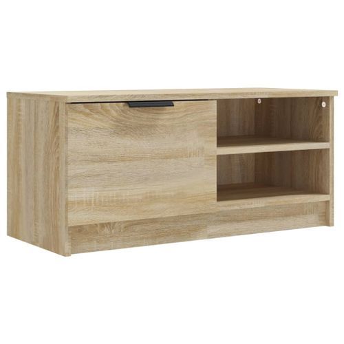 Meuble TV Chêne sonoma 80x35x36,5 cm Bois d'ingénierie - Photo n°2; ?>