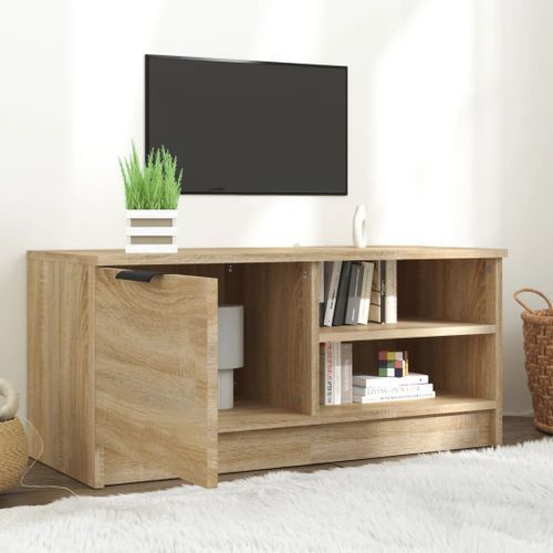 Meuble TV Chêne sonoma 80x35x36,5 cm Bois d'ingénierie - Photo n°3; ?>