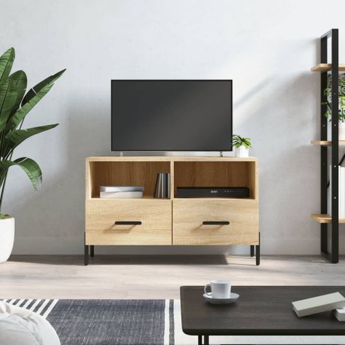 Meuble TV Chêne sonoma 80x36x50 cm Bois d'ingénierie - Photo n°2; ?>