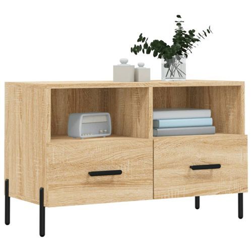 Meuble TV Chêne sonoma 80x36x50 cm Bois d'ingénierie - Photo n°3; ?>