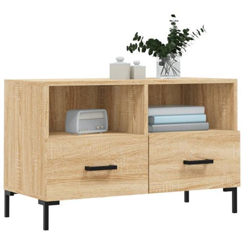 Meuble TV Chêne sonoma 80x36x50 cm Bois d'ingénierie - Photo n°3; ?>