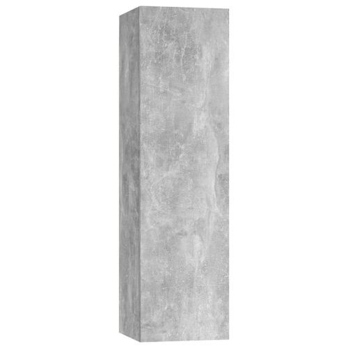 Meuble TV Gris béton 30,5x30x110 cm - Photo n°2; ?>