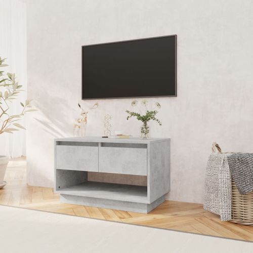 Meuble TV Gris béton 70x41x44 cm - Photo n°3; ?>