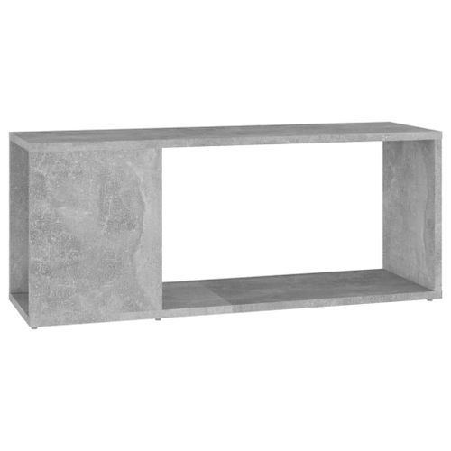 Meuble TV Gris béton 80x24x32 cm - Photo n°3; ?>