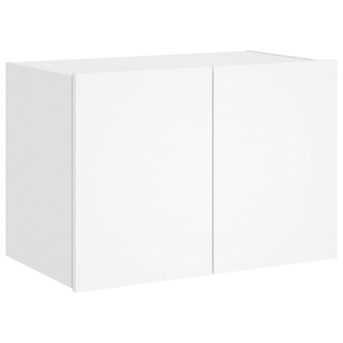 Meuble TV mural avec lumières LED blanc 60x35x41 cm - Photo n°3; ?>