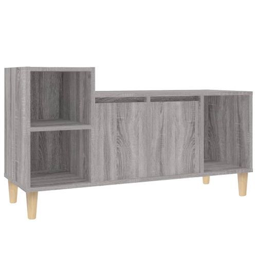 Meuble TV Sonoma gris 100x35x55 cm Bois d'ingénierie - Photo n°2; ?>