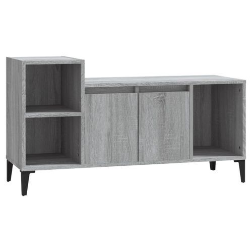 Meuble TV Sonoma gris 100x35x55 cm Bois d'ingénierie - Photo n°2; ?>