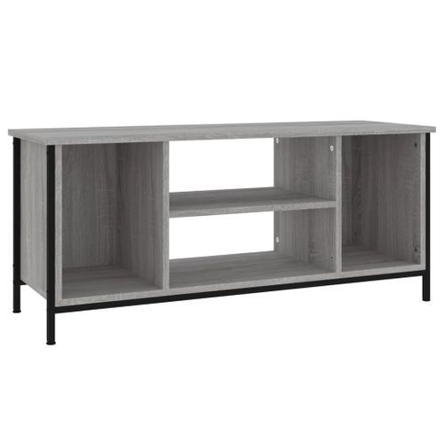 Meuble TV sonoma gris 102x35x45 cm bois d'ingénierie - Photo n°2; ?>