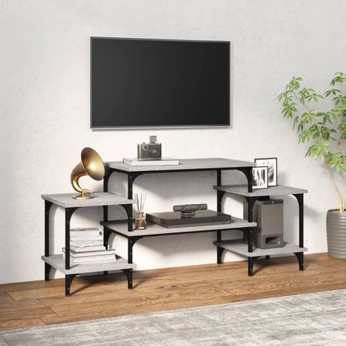 Meuble TV Sonoma gris 117x35x52 cm Bois d'ingénierie - Photo n°2; ?>