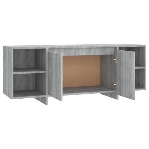 Meuble TV Sonoma gris 130x35x50 cm - Photo n°2; ?>