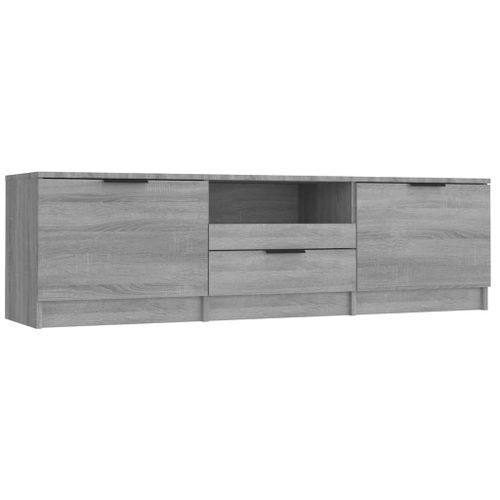 Meuble TV Sonoma gris 140x35x40 cm Bois d'ingénierie - Photo n°2; ?>