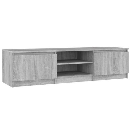 Meuble TV Sonoma gris 140x40x35,5 cm Bois d'ingénierie - Photo n°2; ?>