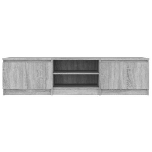 Meuble TV Sonoma gris 140x40x35,5 cm Bois d'ingénierie - Photo n°3; ?>