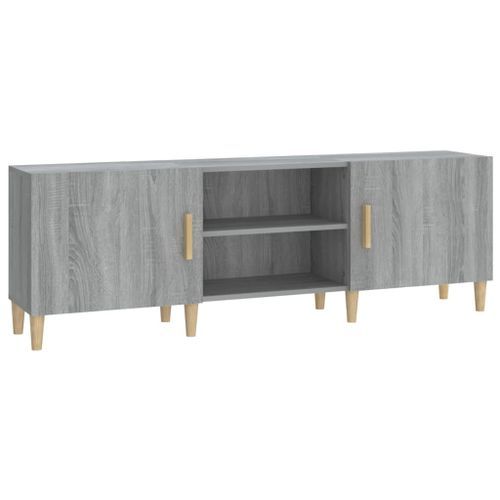 Meuble TV Sonoma gris 150x30x50 cm Bois d'ingénierie - Photo n°2; ?>