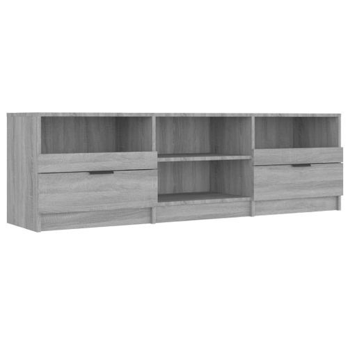 Meuble TV Sonoma gris 150x33,5x45 cm Bois d'ingénierie - Photo n°2; ?>