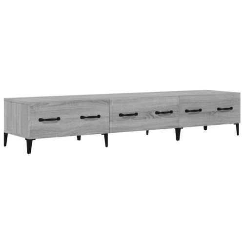 Meuble TV Sonoma gris 150x34,5x30 cm Bois d'ingénierie - Photo n°2; ?>