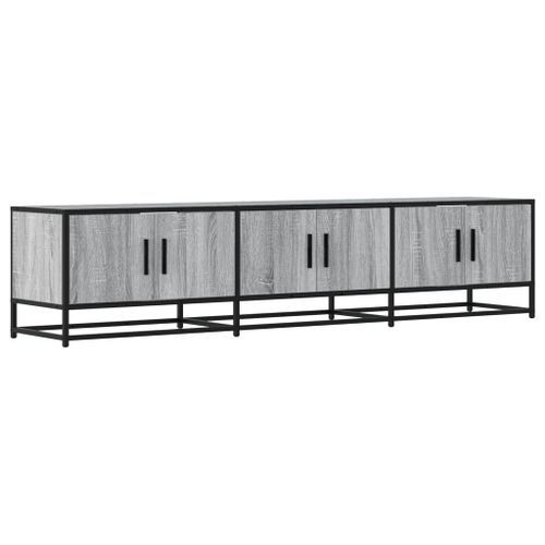 Meuble TV sonoma gris 180x35x41 cm bois d'ingénierie - Photo n°2; ?>