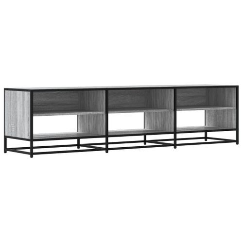 Meuble TV sonoma gris 180x40x46 cm bois d'ingénierie - Photo n°2; ?>