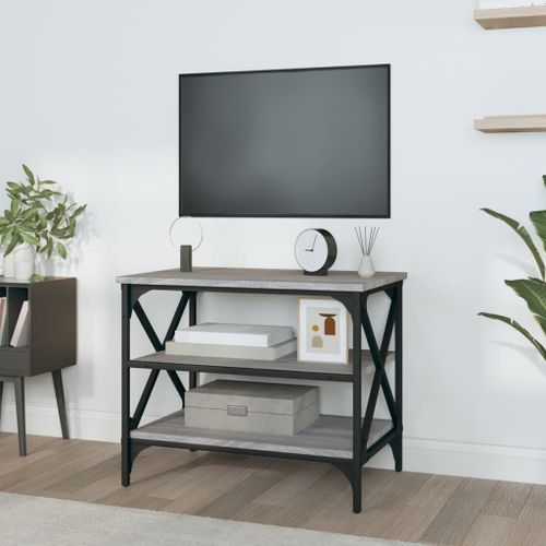 Meuble TV Sonoma gris 60x40x50 cm Bois d'ingénierie - Photo n°3; ?>