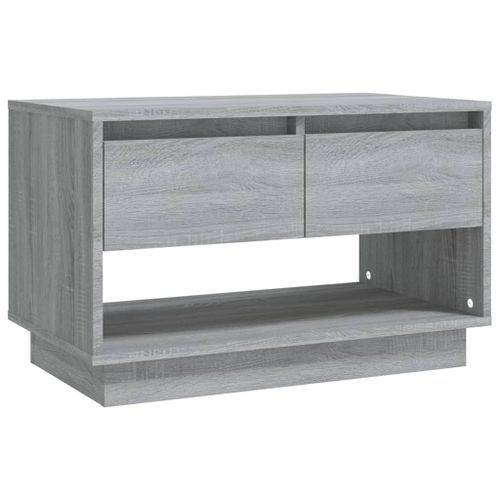 Meuble TV sonoma gris 70x41x44 cm bois d'ingénierie - Photo n°2; ?>