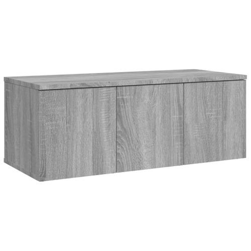 Meuble TV Sonoma gris 80x34x30 cm Bois d'ingénierie - Photo n°2; ?>