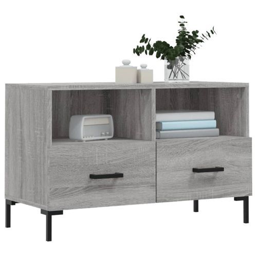 Meuble TV Sonoma gris 80x36x50 cm Bois d'ingénierie - Photo n°3; ?>