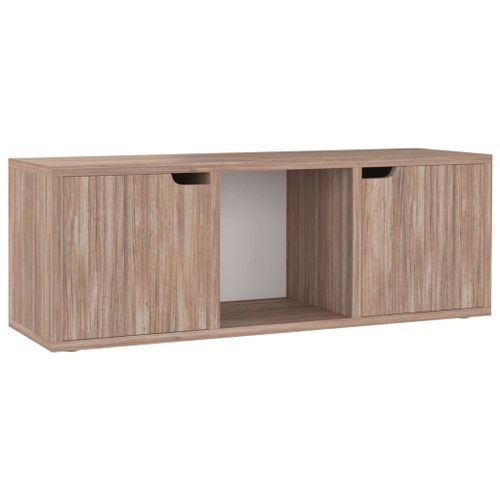 Meuble TV Sonoma gris 88,5x27,5x30,5 cm - Photo n°2; ?>