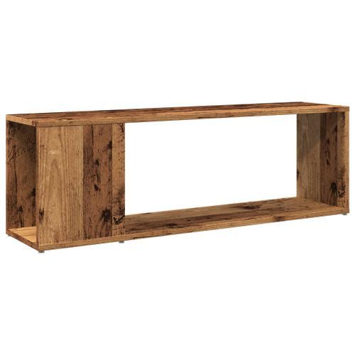 Meuble TV vieux bois 100x24x32 cm bois d'ingénierie - Photo n°2; ?>