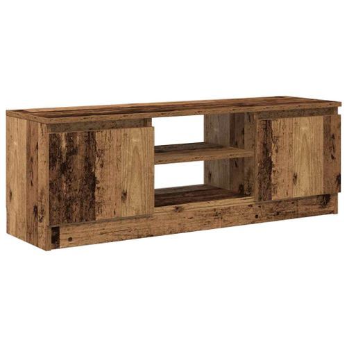 Meuble TV vieux bois 102x30x36 cm bois d'ingénierie - Photo n°2; ?>