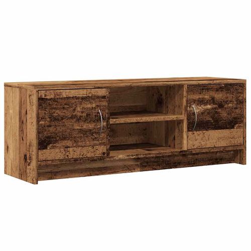 Meuble TV vieux bois 102x30x37,5 cm bois d'ingénierie - Photo n°2; ?>