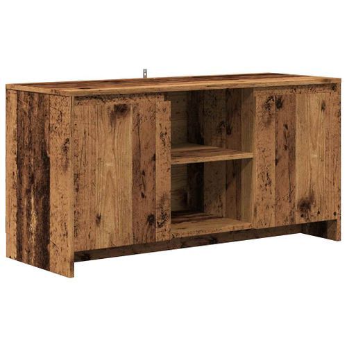 Meuble TV vieux bois 102x37,5x52,5 cm bois d'ingénierie - Photo n°2; ?>