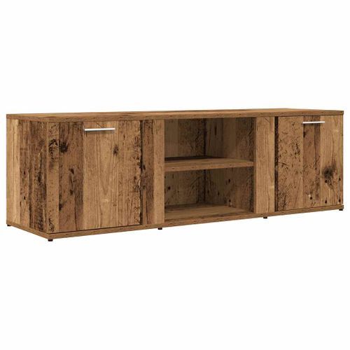 Meuble TV vieux bois 120x34x37 cm bois d'ingénierie - Photo n°2; ?>