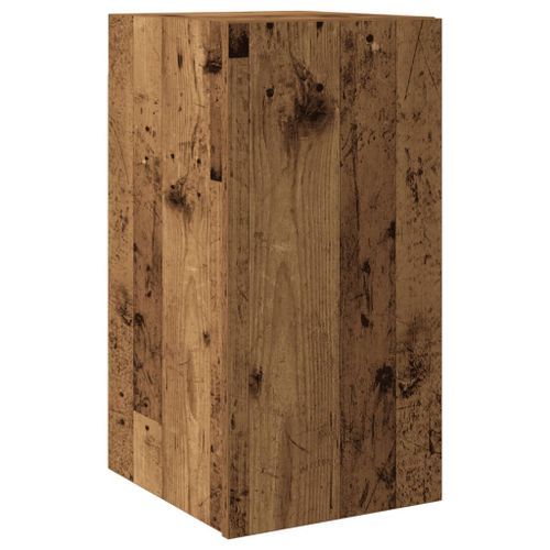 Meuble TV vieux bois 30,5x30x60 cm bois d'ingénierie - Photo n°2; ?>