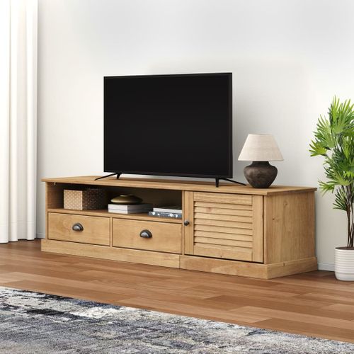 Meuble TV VIGO 156x40x40 cm bois massif de pin - Photo n°2; ?>