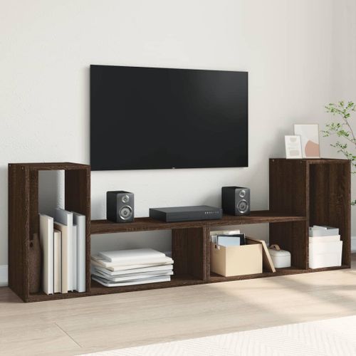 Meubles TV 2 pcs chêne marron 75x30x50 cm bois ingénierie - Photo n°2; ?>