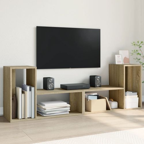 Meubles TV 2 pcs chêne sonoma 75x30x50 cm bois d'ingénierie - Photo n°2; ?>