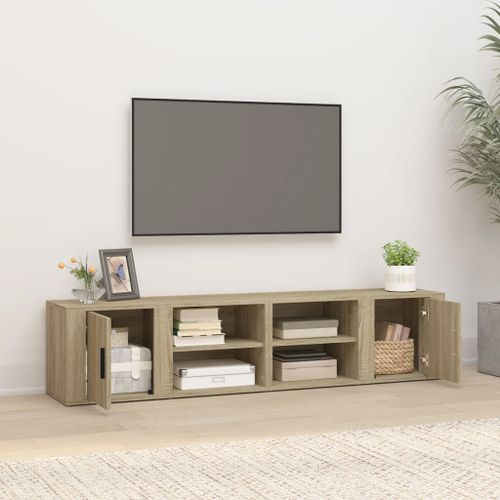 Meubles TV 2 pcs Chêne sonoma 80x31,5x36 cm Bois d'ingénierie - Photo n°3; ?>