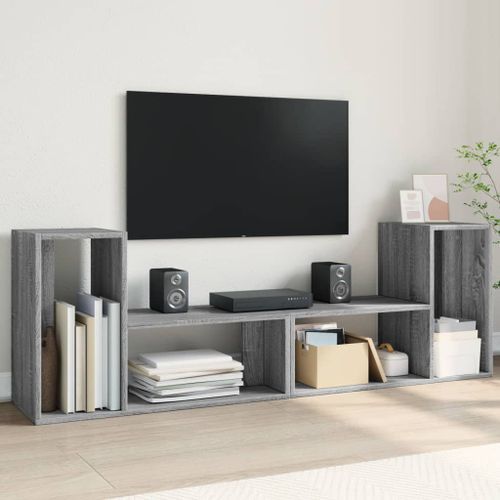 Meubles TV 2 pcs sonoma gris 75x30x50 cm bois d'ingénierie - Photo n°2; ?>