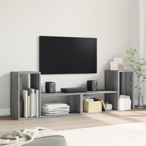 Meubles TV 2 pcs sonoma gris 75x30x50 cm bois d'ingénierie - Photo n°3; ?>