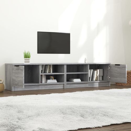 Meubles TV 2 pcs Sonoma gris 80x35x36,5 cm Bois d'ingénierie - Photo n°3; ?>