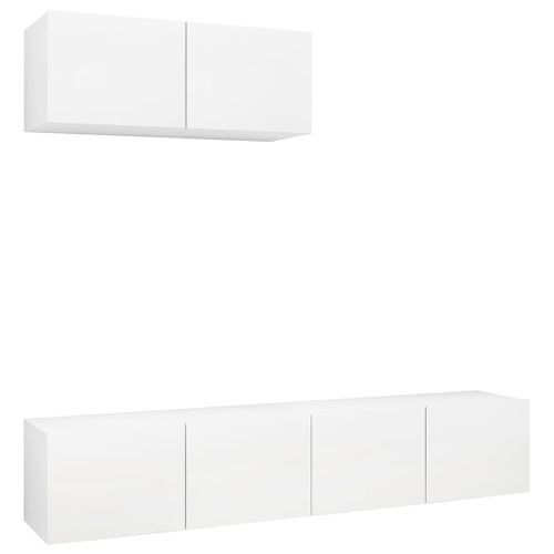 Meubles TV 3 pcs Blanc 2 - Photo n°2; ?>