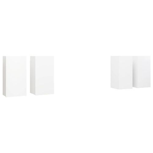 Meubles TV 4 pcs Blanc 30,5x30x60 cm - Photo n°2; ?>