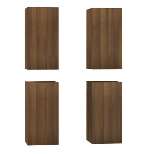 Meubles TV 4 pcs Chêne marron 30,5x30x60 cm Bois d'ingénierie - Photo n°2; ?>